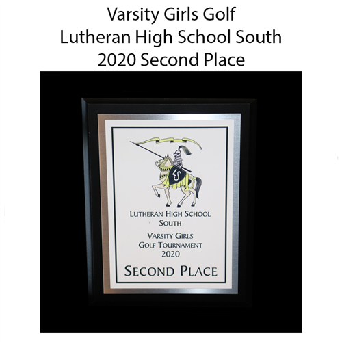 Varsity Girls Golf Lutheran High School South 2020 Second Place 